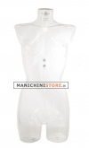 Busto manichino donna trasparente
