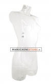 Busto manichino donna trasparente