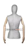 Busto donna tw braccia legno rivestito in cartapesta cemento