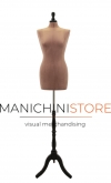 Busto sartoriale donna tg.44 in velluto rosa antico e base treppiede