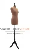 Busto sartoriale donna tg.44 in velluto rosa antico e base treppiede