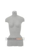 Busto donna da banco in vetroresina grezza - grigio