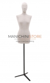 Busto donna rivestito in lino base treppiede - ex noleggio