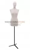 Busto donna rivestito in lino base treppiede - ex noleggio