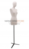 Busto donna rivestito in lino base treppiede - ex noleggio