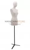 Busto donna rivestito in lino base treppiede - ex noleggio
