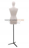 Busto donna rivestito in lino base treppiede - ex noleggio