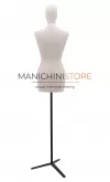 Busto donna rivestito in lino base treppiede - ex noleggio