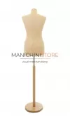 Busto sartoriale donna con base in legno