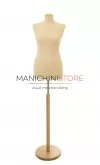 Busto sartoriale donna con base in legno