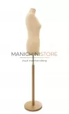 Busto sartoriale donna con base in legno