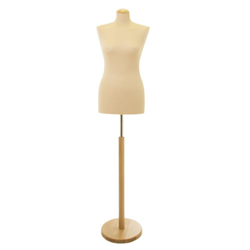 Busto sartoriale donna con base in legno