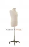 Busto uomo in lino con base worker bronzo