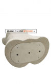 Busto donna in Lino con base cromata tonda