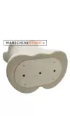 Busto donna in Lino con base cromata quadra
