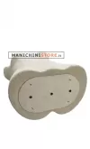 Busto uomo in Lino con base cromata tonda