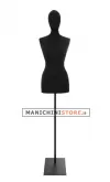 Busto donna black lycra con testa