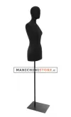 Busto donna black lycra con testa