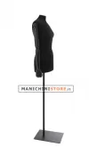 Busto donna black lycra con braccia legno