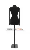 Busto donna black lycra con braccia legno