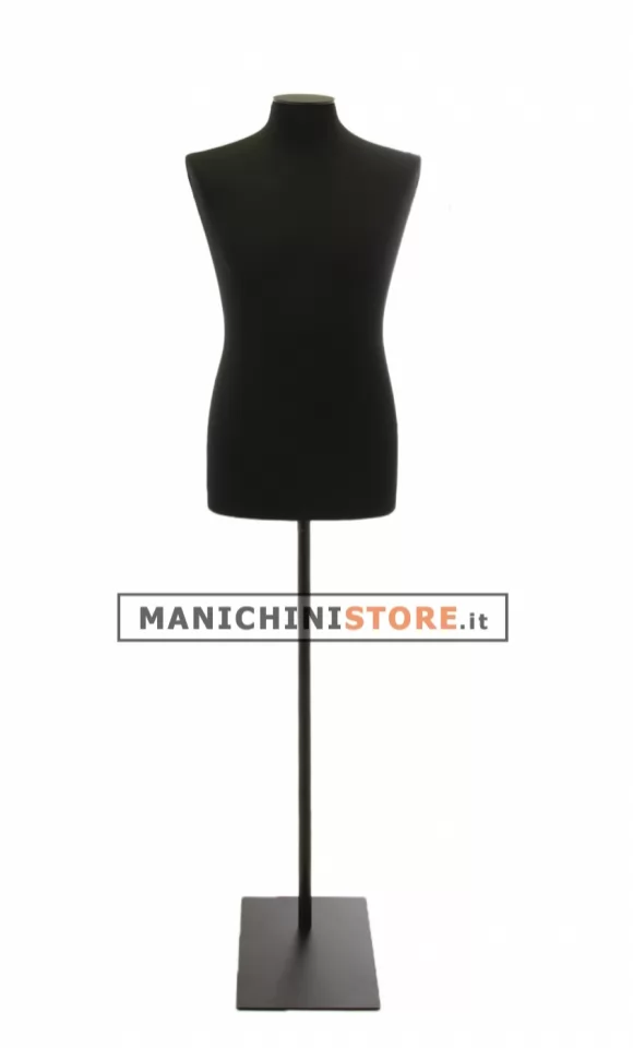 Busto uomo black lycra