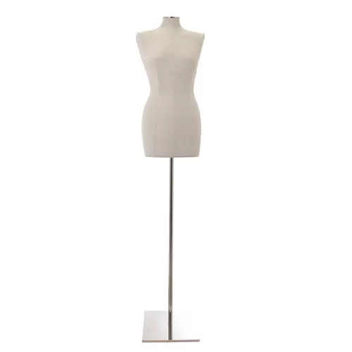Busto donna in Lino con base cromata - fine serie