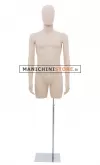 Busto torso uomo carne con braccia e testa a uovo