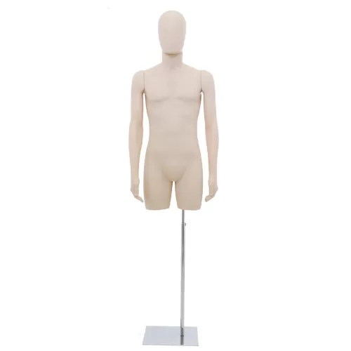 Busto torso uomo carne con braccia e testa a uovo