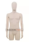Busto torso uomo in plastica carne con testa a uovo