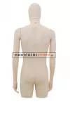 Busto torso uomo in plastica carne con testa a uovo