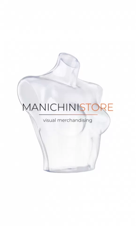 Mezzo busto donna portacostumi e intimo - trasparente