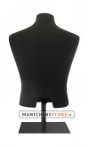Busto uomo black lycra con base da banco