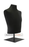 Busto uomo black lycra con base da banco