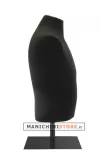 Busto uomo black lycra con base da banco
