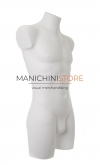 Busto manichino uomo bianco