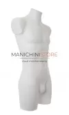 Busto manichino uomo bianco