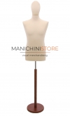 Man bust size 48 - with head - Ivory
