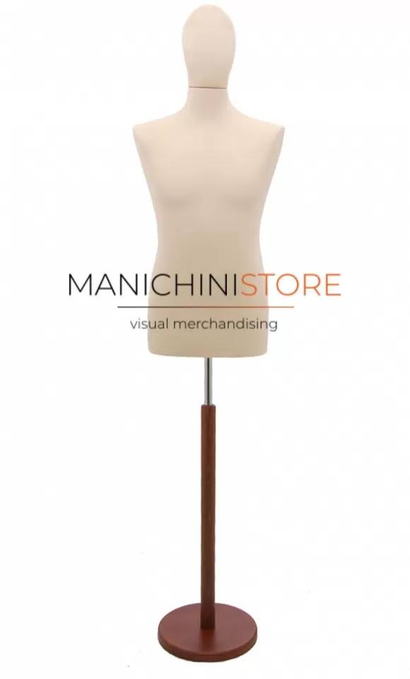 Busto uomo TG.48 con Testa - Avorio