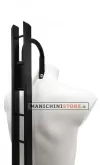 Busto manichino uomo precolorato bianco con base a scaletta