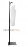 Busto manichino uomo precolorato bianco con base a scaletta