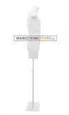 Busto manichino uomo bianco NEW con base bianca