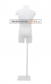 Busto manichino uomo bianco NEW con base bianca