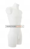 Busto manichino uomo precolorato bianco