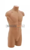 Busto manichino uomo verniciato carne