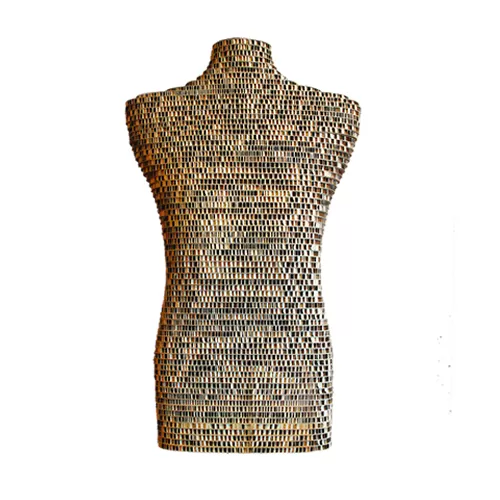 Busto uomo in cartone a strati - Avana