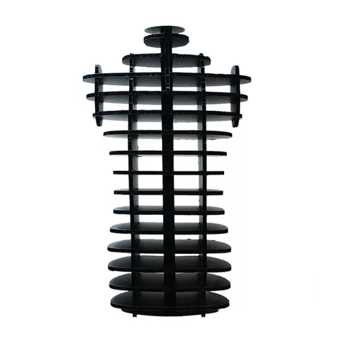 Busto uomo in cartone a incastri - Nero