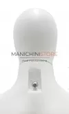 Busto manichino uomo bianco con testa e base