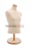 Busto uomo da banco in tessuto Beige