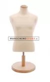 Busto uomo da banco in tessuto Beige