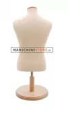 Busto uomo da banco in tessuto Beige